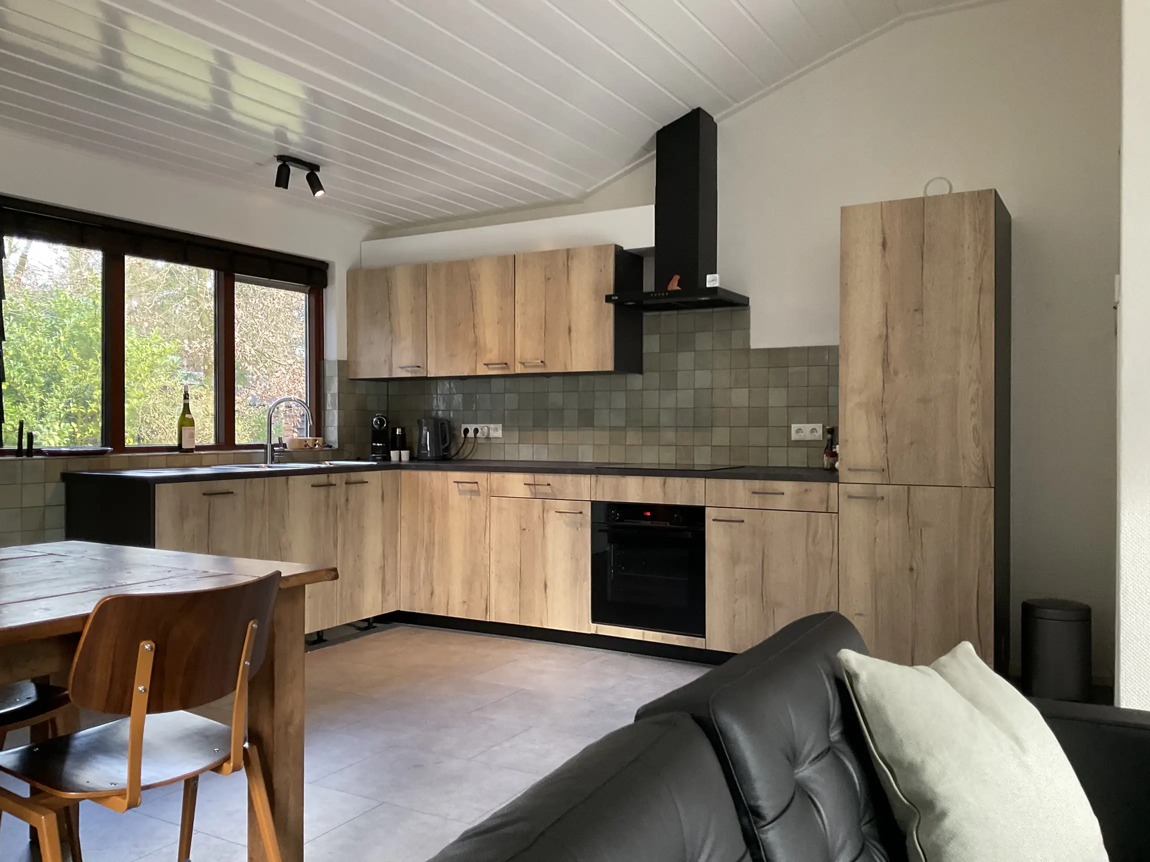 Keuken natuurhuisje de Anserden