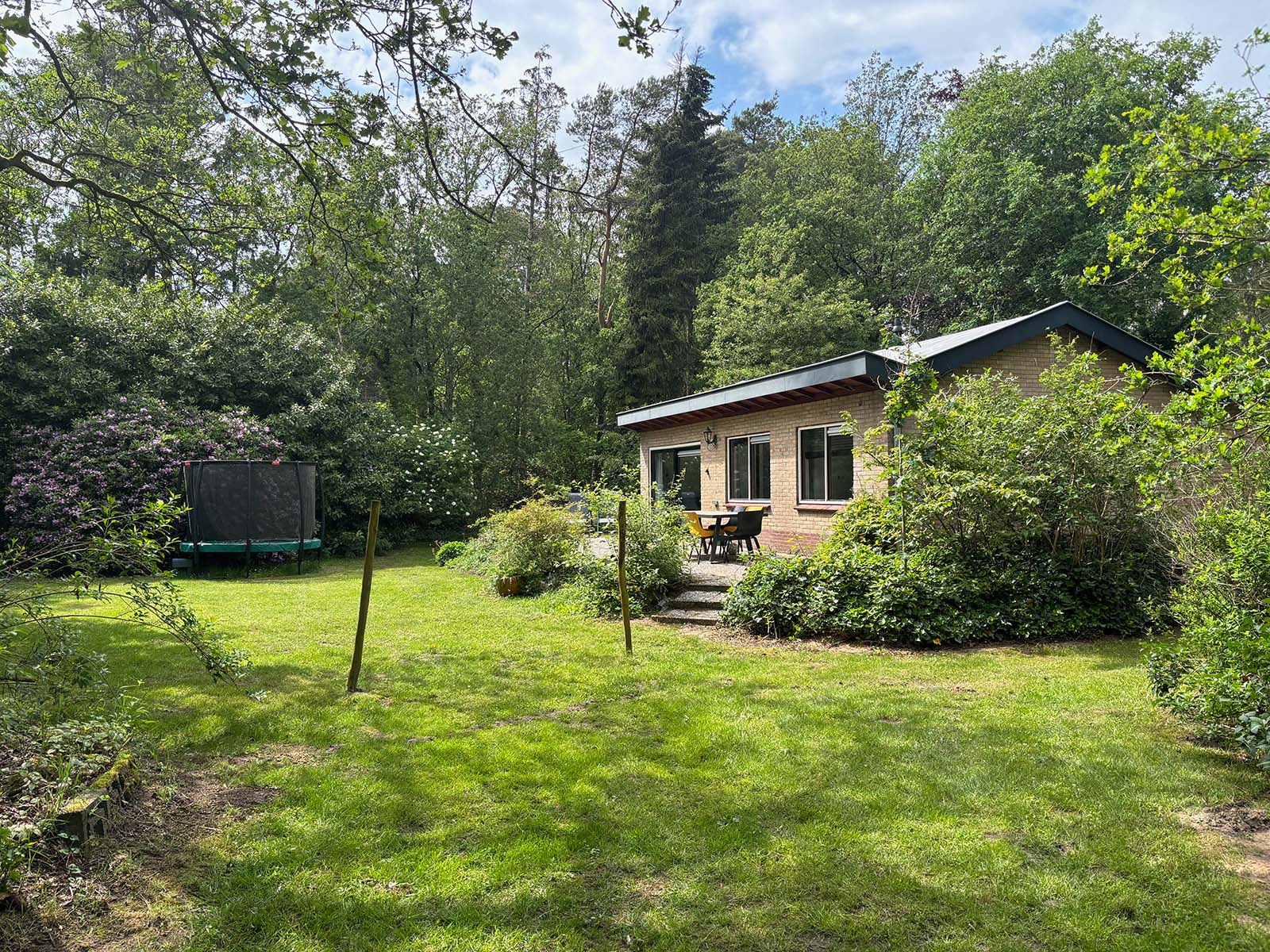 Natuurhuisje de Anserden met trampoline